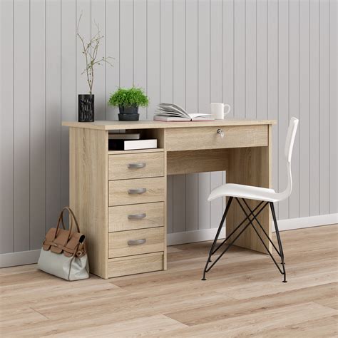 tvilum desk with 5 drawers